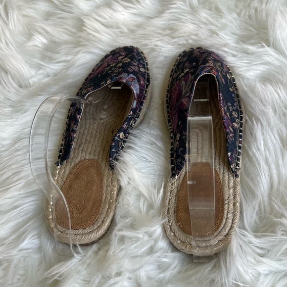 Vintage Havana size 11 NWOT karlie blue floral sandal slip ons boho summer - Picture 3 of 15